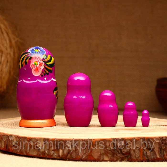 Матрёшка 5-кукольная "Саша тюльпаны", 10-11 см - фото 2 - id-p223803708