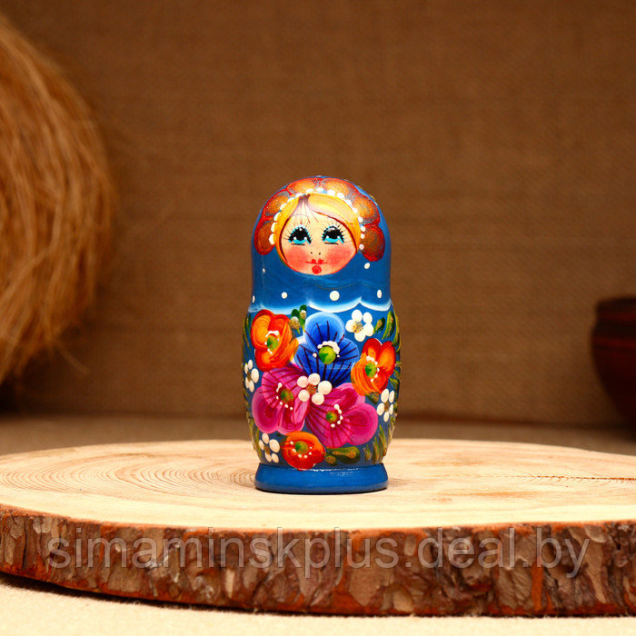 Матрёшка 5-кукольная "Глаша тюльпаны", 10-11 см - фото 3 - id-p223803709