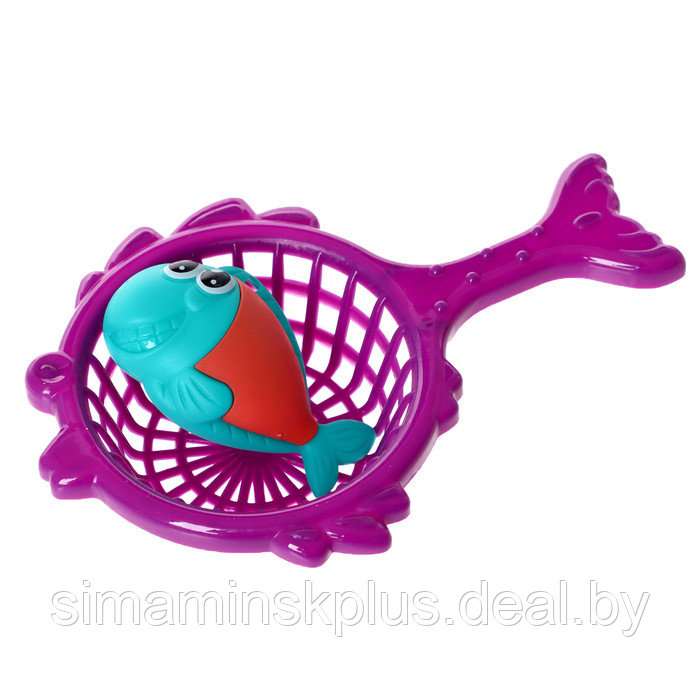 Рыбалка «Морской дракон», 10 рыбок, 2 удочки, сачок, цвета МИКС - фото 4 - id-p223804073