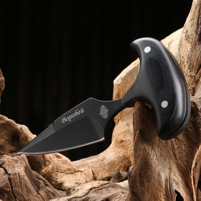 Нож тычковый "Воробей" сталь - 65х13, рукоять - бакелит, 10 см - фото 2 - id-p223804219