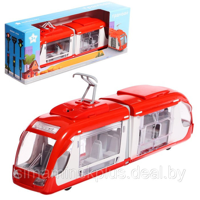 Трамвай со световым и звуковым эффектами (в инд. коробке) 1454 - фото 1 - id-p223804864
