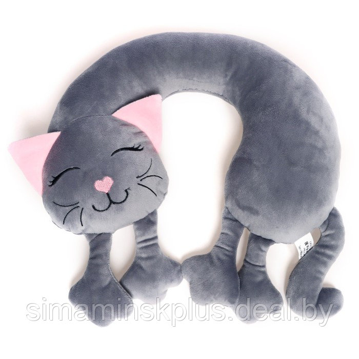 Мягкая игрушка-подушка «Кошка», цвет серый - фото 2 - id-p223805142