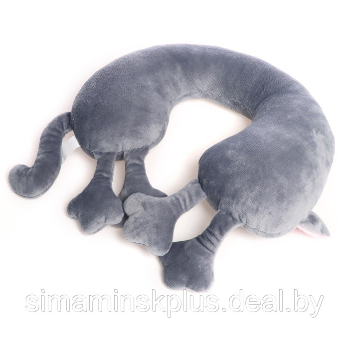 Мягкая игрушка-подушка «Кошка», цвет серый - фото 3 - id-p223805142