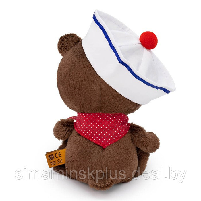 Мягкая игрушка «Медведь Федот», в морском берете с якорем, 15 см - фото 3 - id-p223805211