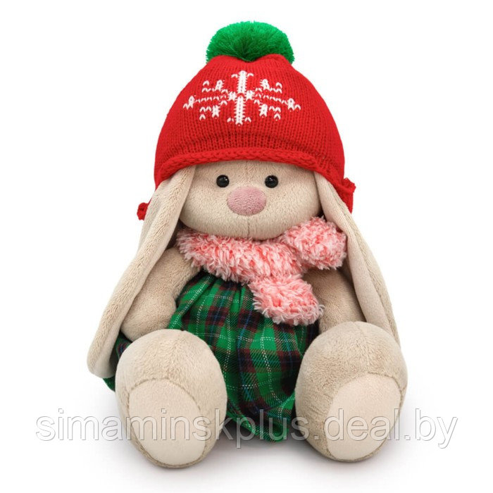Мягкая игрушка «Зайка Ми в шапке со снежинкой», 18 см - фото 1 - id-p223805212