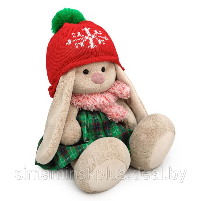 Мягкая игрушка «Зайка Ми в шапке со снежинкой», 18 см - фото 2 - id-p223805212