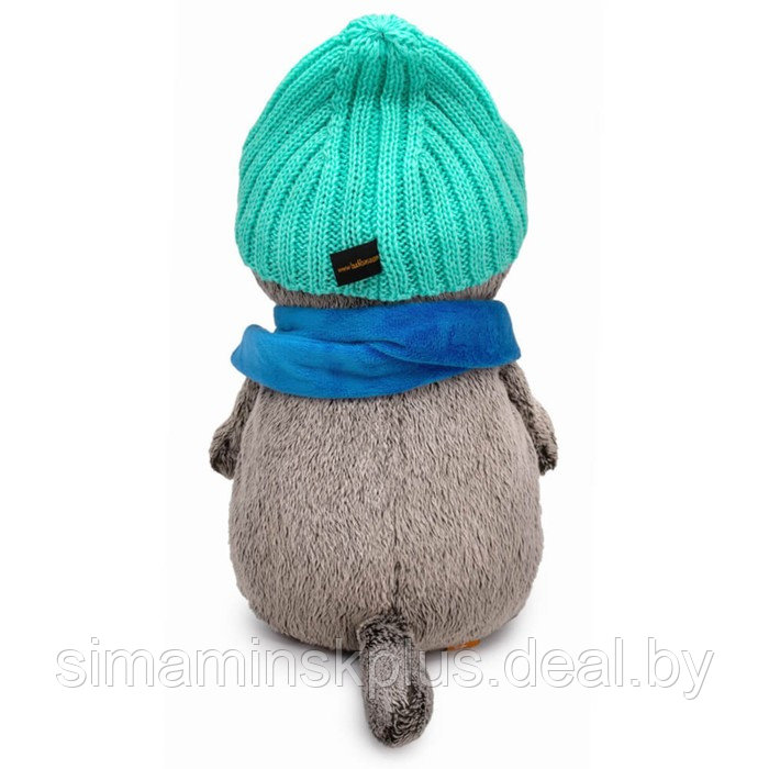 Мягкая игрушка «Басик», в шапке и шарфе с сердечком», 19 см - фото 3 - id-p223805225