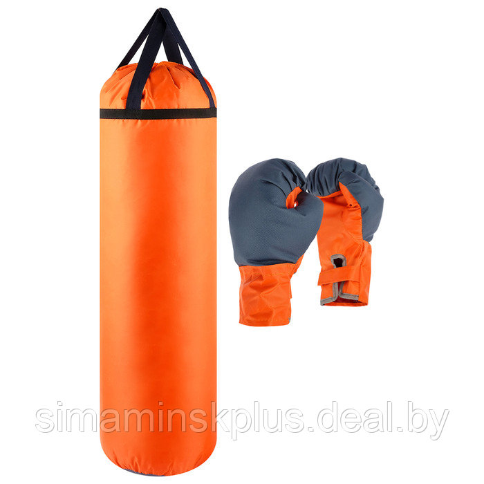 Набор боксёрский детский «Гигант»: перчатки, груша, d=25 см, h=80 см, цвета МИКС - фото 2 - id-p223805415