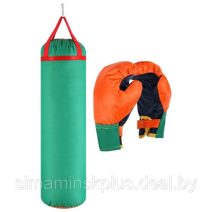 Набор боксёрский детский «Гигант»: перчатки, груша, d=25 см, h=80 см, цвета МИКС - фото 4 - id-p223805415