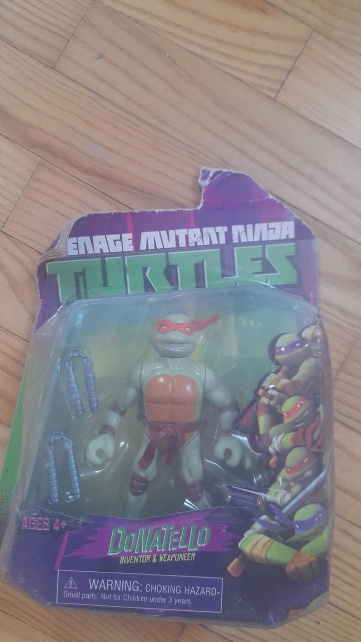 Фигурка черепашки ниндзя рафаэль нинзя ninja turtles с оружием YM-2690 13см - фото 1 - id-p223806803