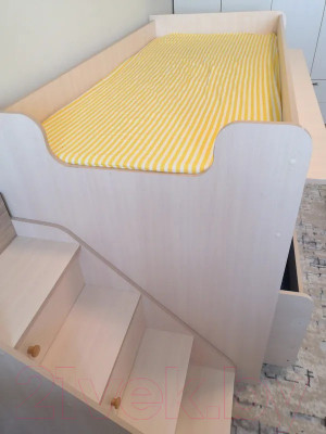 Двухъярусная кровать детская Капризун 12 Р444-2 с лестницей и ящиками - фото 3 - id-p223810434