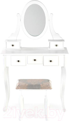 Туалетный столик с зеркалом Halmar Sara с табуретом - фото 1 - id-p223806081