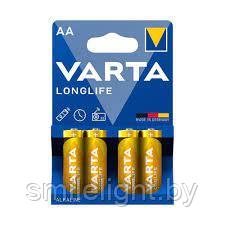 Элемент питания VARTA Longlife AA/LR6 Alkaline 1,5V Bl.4 - фото 1 - id-p223813668