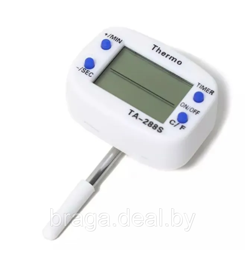 Термометр цифровой TA-288s, со звуковым оповещением, щуп 4 см - фото 2 - id-p223813765