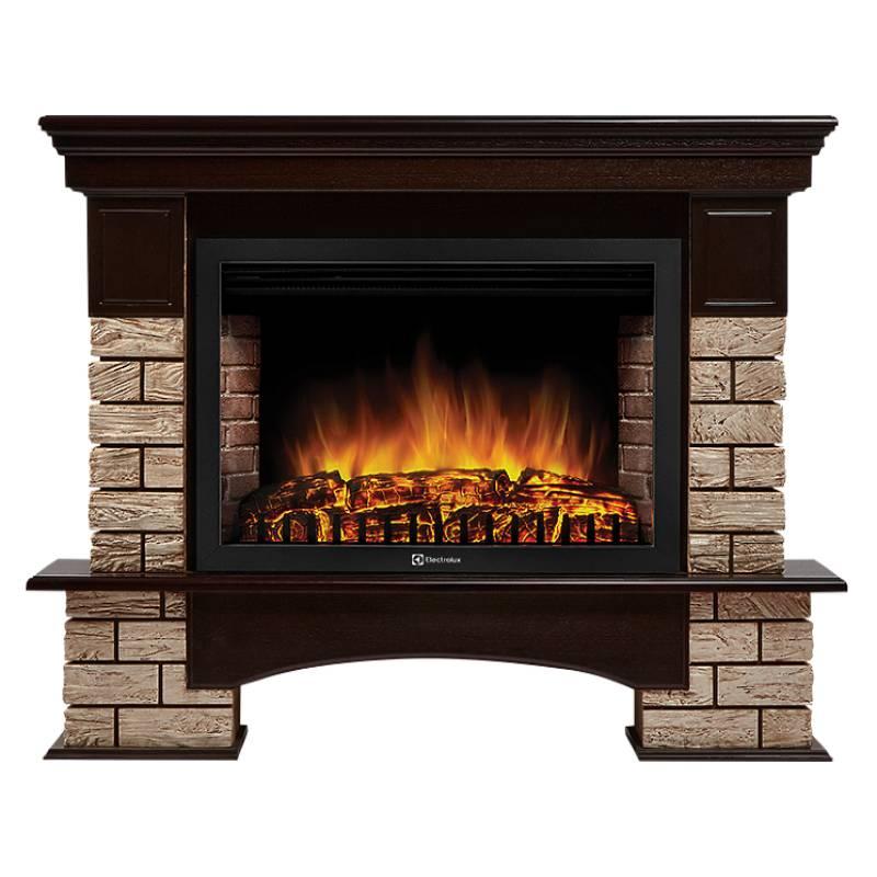 Портал Firelight Forte Wood 30 камень коричневый, шпон темный дуб \ ДЛЯ: очагов 31\33 дюйма - фото 2 - id-p223814122