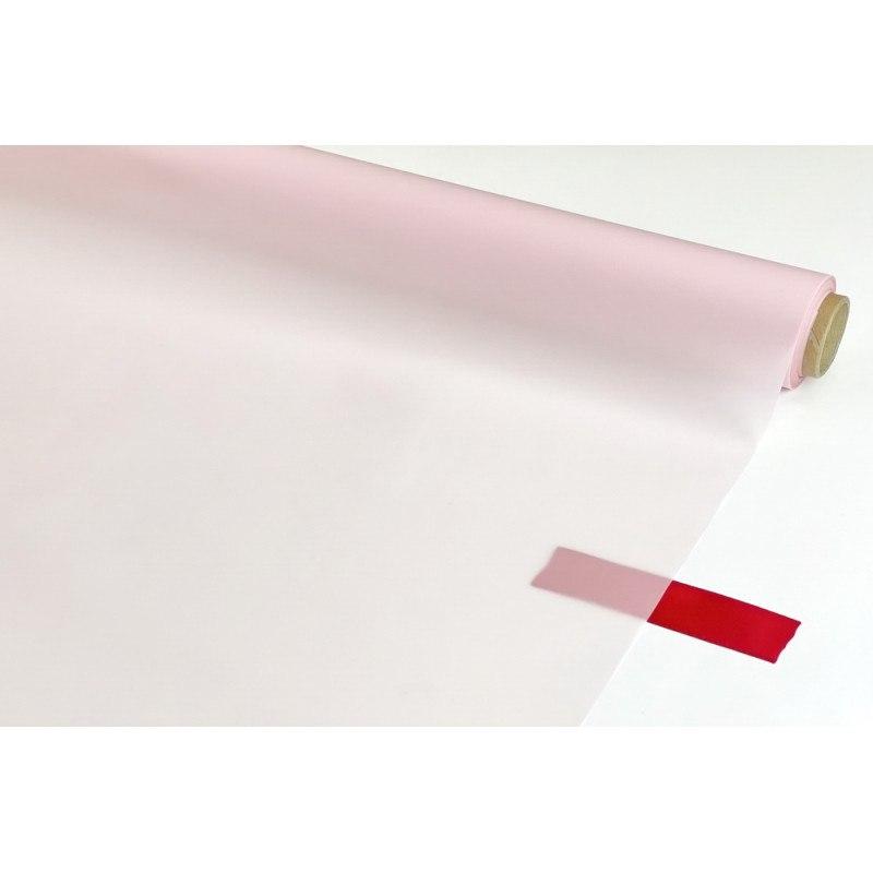 Пленка матовая однотонная светло-розовая (арт.41/33В) на втулке