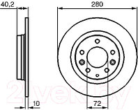 Тормозной диск Bosch 0986479131