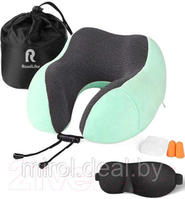 Подушка на шею RoadLike Travel Kit Velvet / 407128 - фото 1 - id-p223816048