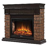 Портал Firelight Bricks Wood 30 камень темный, шпон венге \ ДЛЯ: очагов 31\33 дюйма