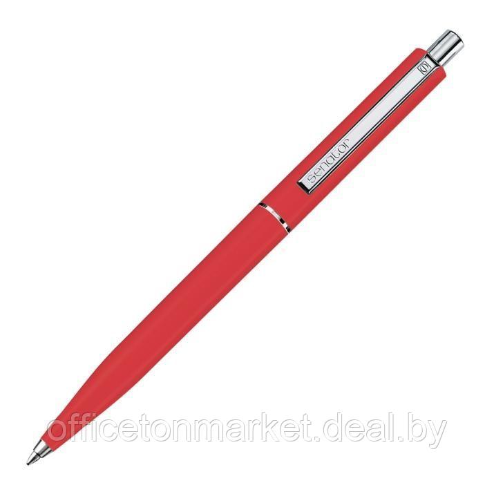 Ручка шариковая автоматическая "Senator Point Polished", 1.0 мм, красный, стерж. синий - фото 1 - id-p222985399