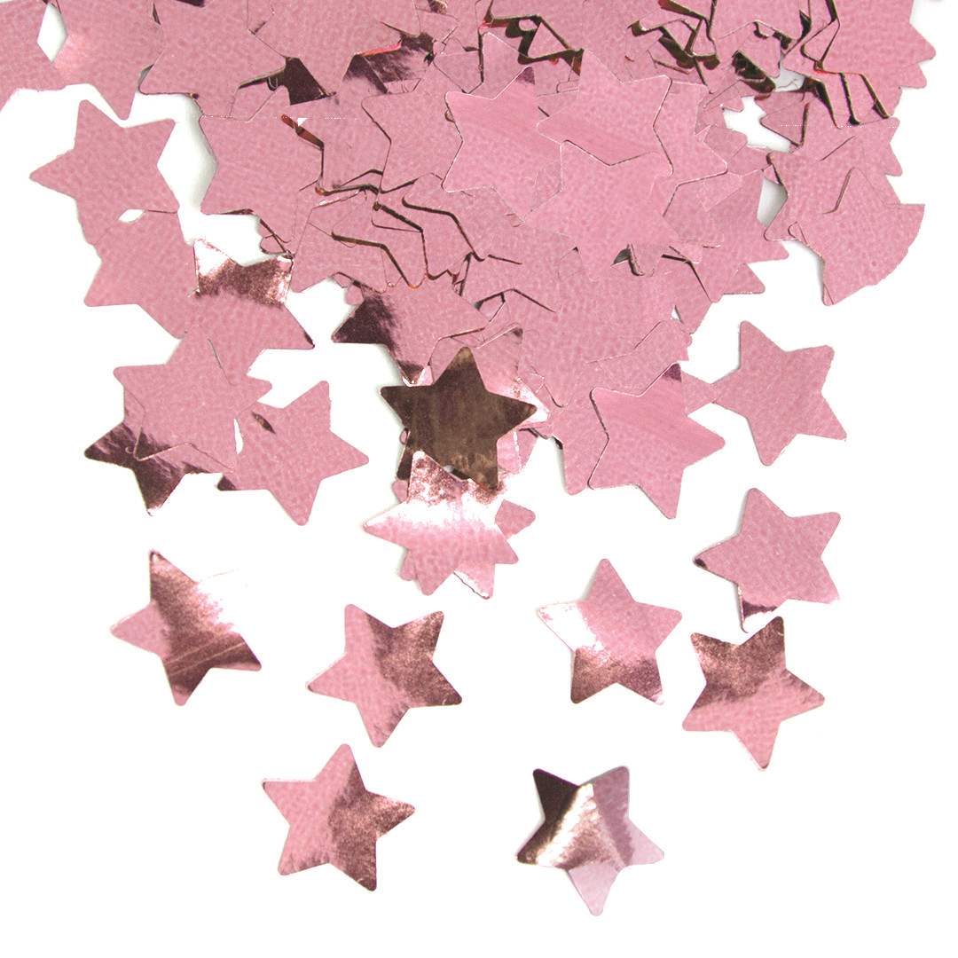 Конфетти Звезда, розовое золото, металлик, 1,5 см, 50 г (арт.6015328)