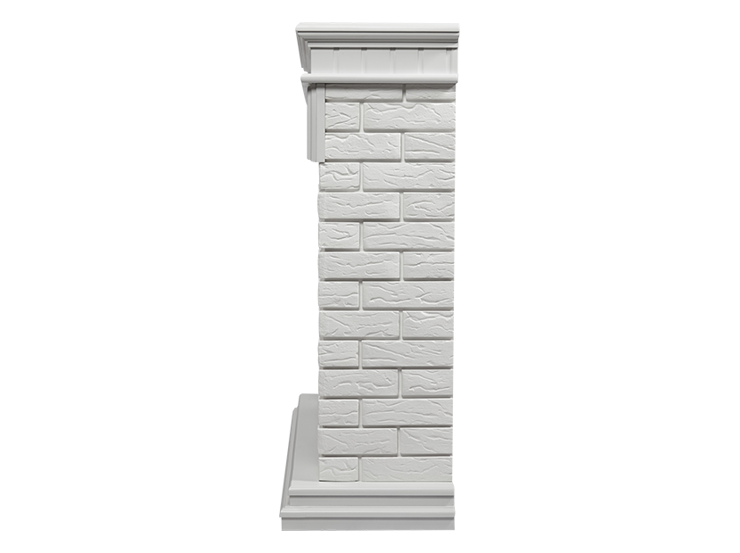 Портал Firelight Bricks 30 камень белый, белая эмаль \ ДЛЯ: очагов 31\33 дюйма - фото 3 - id-p223820685