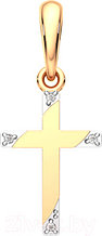 Крестик из розового золота ZORKA 4D0078.14K.R