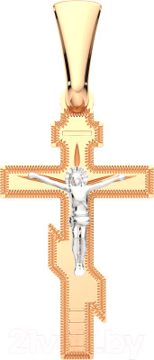 Крестик из комбинированного золота ZORKA 410006.2.14K.B.REL - фото 1 - id-p223819628