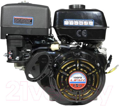 Двигатель бензиновый Lifan 190FD D25 18А - фото 1 - id-p223822005