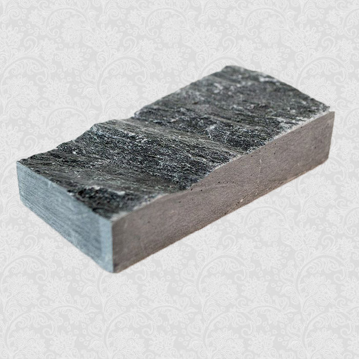 Плитка талькохлорит "Рваный камень" 100х50х20 мм (коробка 100шт, 0.5м2) - фото 2 - id-p223823911