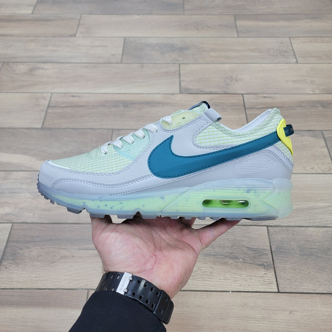 Кроссовки Nike Air Max Terrascape 90 Grey Haze Teal - фото 1 - id-p201642429