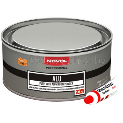 Шпатлёвка алюминиевая NOVOL ALU 1.8 кг РП - фото 1 - id-p91343797