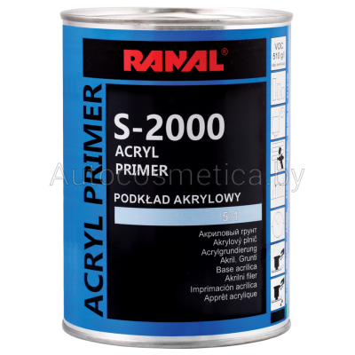 ГРУНТ RANAL S-2000 5+1 ACRYL PRIMER 0.8л+0.16л серый - фото 1 - id-p91343215