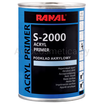 ГРУНТ RANAL S-2000 5+1 ACRYL PRIMER 0.8л+0.16л чёрный - фото 1 - id-p91343216