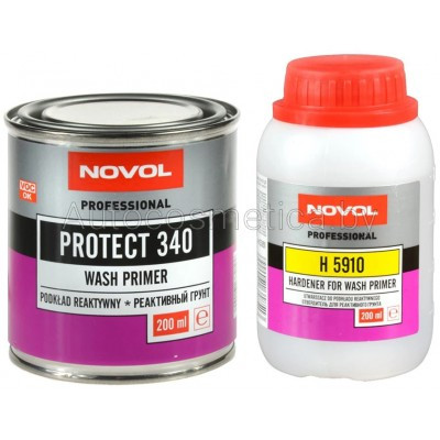 Грунт NOVOL PROTECT 340 Реактивный грунт WASHPRIMER Отвердитель H5910 1+1 0.2л+0.2л - фото 1 - id-p91343244