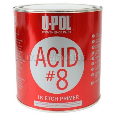 Грунт U-POL ASID8 1K ACID ETCH PRIMER протравливающий серый 1л - фото 1 - id-p91343258