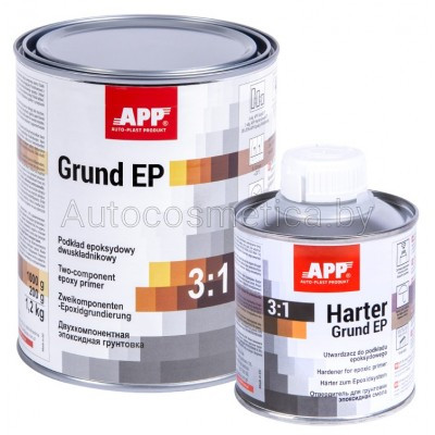 Эпоксидный двухкомпонентный грунт APP Grund EP 3:1 1кг+0.2л - фото 1 - id-p91343228