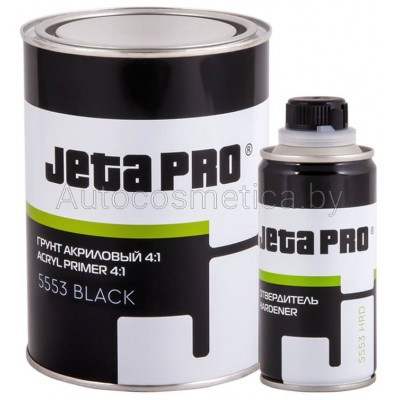 Грунт JETA PRO (5553) 4+1 акриловый 0.8л+0.2л чёрный - фото 1 - id-p91343231