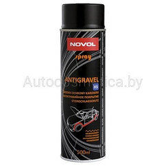 Антигравийное покрытие NOVOL SPRAY ANTIGRAVEL MS аэрозоль чёрный 0.5л