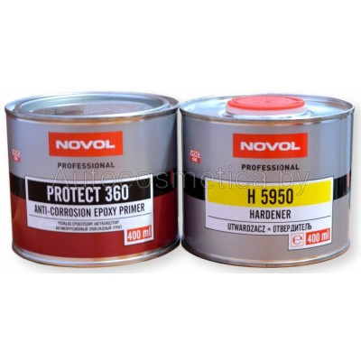 Грунт NOVOL PROTECT 360 (1+1) Эпоксидный грунт Отвердитель H5950 0.4л+0.4л - фото 1 - id-p91343246