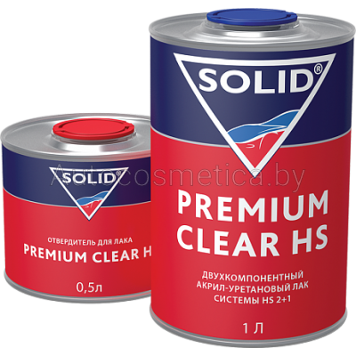 Лак SOLID PREMIUM CLEAR HS 1.5л - фото 1 - id-p91343816