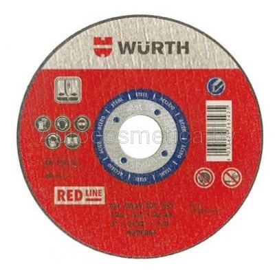Отрезной диск по металлу 125х1 для стали WURTH (0669111250) - фото 1 - id-p155692163