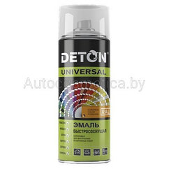 Аэрозоль DETON RAL 9005 чёрный матовый