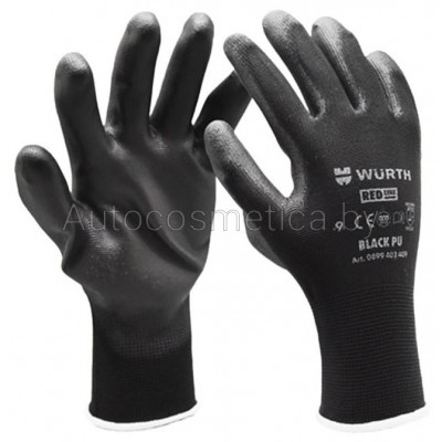 Перчатки защитные трикотажные. покрыты полиуретаном. Black PU. р. 10 WURTH (0899402410) - фото 1 - id-p155692237