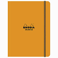 Блокнот "Rhodia Unlimited", А5+, 60 листов, клетка, оранжевый