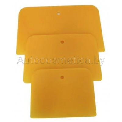 Шпателя пластиковые жёлтые набор 3 шт - фото 1 - id-p155686414