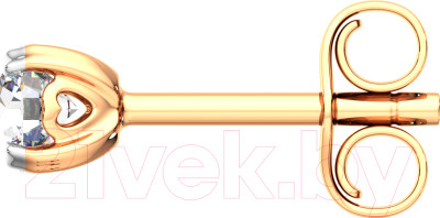 Серьги из розового золота ZORKA 3101358.14K.R - фото 2 - id-p223832012