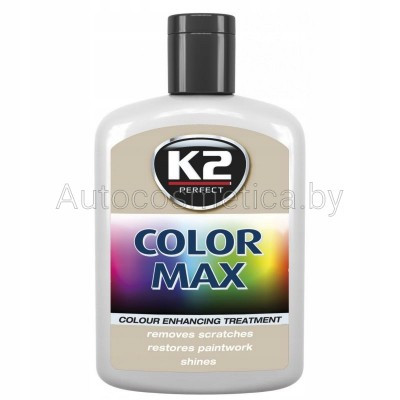 Полироль K2 COLOR MAX цветная 200мл серебрянный - фото 1 - id-p111573295