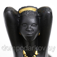 Подставка конфетница "Мулатка" черная матовая 26х16х14см, фото 5
