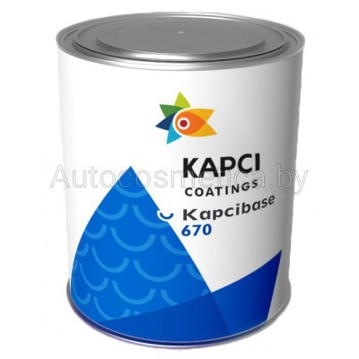 KAPCI 670 B012 Base coat 1K 1:1 HIGH CONCENTRATED WHITE 1l - фото 1 - id-p160795926